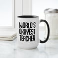thumbnail image 4 of CafePress - World's Okayest Teacher - 15 oz Ceramic Large White Novelty Mug, 4 of 4
