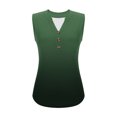 thumbnail image 5 of Womens Button Up Tank Tops, Sleeveless Shirts for Women Summer Fashion Loose Fit Ombre Tie Dye Notch V Neck Dressy Blouses, 5 of 6