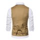 thumbnail image 3 of Chaqueta de Traje de Ocio de Bolsillo sin Cuello en V de Color Sólido sin Mangas, Trajes de Hombre de Ajuste Delgado para el Uso Formal Informal, 3 of 7