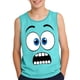 thumbnail image 2 of Camisolas de cuello redondo para niños pequeños y niños a la moda, lindas camisetas con estampado degradado, parte inferior suave sin mangas, camisetas para niñas, 2 of 6