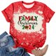 thumbnail image 3 of Navidad Tops de Mujer, Cuello Redondo Camiseta de Manga Corta con Estampado de Vacaciones, Blusa de Moda Casual, 3 of 4