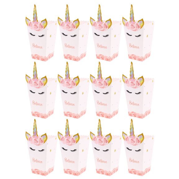 Hemoton 12 Pcs Popcorn Bowls Popcorn Boxes Popcorn Holders Child 21.5X8.5CM