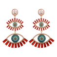 thumbnail image 1 of JUJIA, pendientes de gota de ojo malvado con forma de corazón de amor étnico a la moda para mujer, pendientes colgantes de cristal de declaración Vintage, regalo de joyería Tan Jianjun unisex, 1 of 2