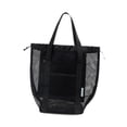 thumbnail image 3 of Bolsas de playa de malla de gran capacidad con compartimentos, impermeables, portátiles, para llevar al hombro. Negro, 3 of 9