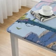 thumbnail image 5 of Acheng Bird Outdoor Fitted Polyester Fiber Tablecloth, Square Table Cover 36*36, 5 of 8