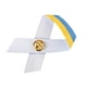 thumbnail image 3 of Broche con nudo de la paz de la bandera de Ucrania, alfileres con insignia de cinta azul y amarilla para ropa, mochila, sombrero, bolsa, 3 of 9