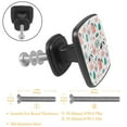thumbnail image 3 of 4 Pcs Cabinet Handle Drawer Pulls Doodle Lovely Dogs Knobs with Screws Square Furniture Office Cabinet Knob Decoration, 3 of 7