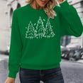 thumbnail image 5 of Christmas Tree Sweatshirts for Women 2025 Long Sleeve Crewneck Pine Tree Graphic Sweatshirt Xmas Holiday Pullover Tops, 5 of 7