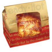 300587 EcoCraft Window Deli Chicken Bag with Vents Fresh ToGo!, 8.25x5.25x 0.75", 250/case