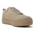 thumbnail image 4 of Soda Flat Women's Shoes Lace Up Loafers Casual Low Top Sneakers Slick-G Beige Wheat 10, 4 of 5