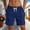 Marine, variante sur Shorts Plissés Décontractés pour Usage Quotidien Légers Respirants Confort d'Été Taille Élastique Coupe Décontractée pour Hommes