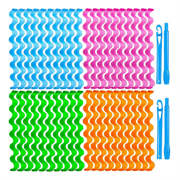 New Arrivals 40 Pieces Heatless Waves Hair Curler,No Heat Damage Wavy Curlers