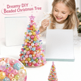 thumbnail image 2 of Crystal Beaded Christmas Tree DIY Kit Handmade Star Top Cone Ornament Xmas Sparkle Gift Home Table Party Decoration, 2 of 5