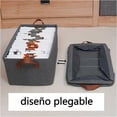 thumbnail image 3 of 3PCS Cestas organizadoras con soporte metalico,cesta de almacenamiento plegable，caja organizadora tela,organizador de ropa para clósets，grande，Lavable,armarios canasta (Gris, 47*28*19cm), 3 of 6