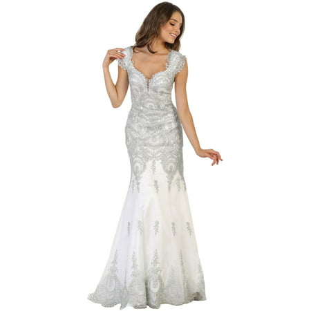 GLAMOROUS BRIDAL EVENING GOWN