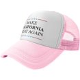thumbnail image 1 of Make California Great Again for Unisex Baseball Cap, Breathable Mesh Adjustable Cap Black, 1 of 8