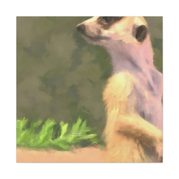 Meerkat in Reflection - Canvas