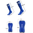 thumbnail image 3 of Adult Soccer Shin Guard Socks Set with Long Ankle Straps, 3-Piece Protective Gear for Sports Training and Match Play, 3 of 3