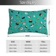 thumbnail image 4 of Kll Sushi Pillow Covers Envelope Closure,Super Soft And Cozy Fuzzy Fleece Pillow Case Cover 20"X30", 4 of 9