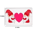 thumbnail image 3 of EQWLJWE Valentines Day Door Mat Buffalo Plaid Love Doormat Anniversary Wedding Decoration Farmhouse Kitchen Low-Profile Floor Rug Switch Mat for Home Decor Indoor Outdoor 19.68 x 31.5 Inch, 3 of 5