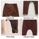 thumbnail image 3 of Laklulu Leggings para bebé, pantalones sencillos con nalgas grandes para niños y niñas, ropa de otoño e invierno (café profundo), 66 cm, 3 of 5