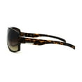 thumbnail image 4 of Mens Luxury Oversize Sport Plastic Racer Sunglasses Tortoise, 4 of 4