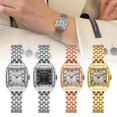 thumbnail image 2 of Reloj de pareja cuadrado con calendario, estilo coreano, tendencia de moda simple, resistente al agua, correa de acero de cuarzo, reloj para hombres y mujeres, reloj para estudiantes., 2 of 7