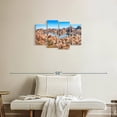 thumbnail image 2 of Elephant Stock Watson Lake Wall Art - Horizontal Multi Panel Canvas - 4 Pieceliving Room Wall Decor - Photography Nature Multi Panel - Blue And Beige Decor - 30" x 18", 2 of 4
