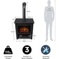 thumbnail image 5 of Real Flame Hollis 32" Electric Fireplace in Black, 5 of 6