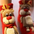 thumbnail image 3 of Yuarrent Calcetines navideños antideslizantes de punto para suéter, calcetines cálidos gruesos de invierno, calcetines bonitos de animales con dibujos Kits de decoración para fiestas No.2 Yuarrent HA046740-02, 3 of 6