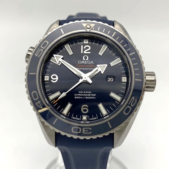 Pre-Owned OMEGA Seamaster Planet Ocean Date 600M 232.92.38.20.03.001 Co-Axial Automatic Blue...