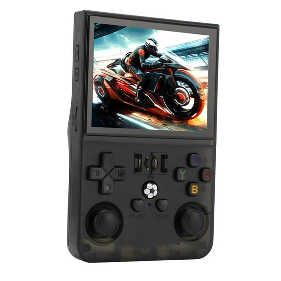 R36PRO Handheld Game Console, 3.5 Inch IPS Screen Retro Console, Open Source Game Player 4000mAh Battery Supports 60+ Emulator Multiple Games Dual System