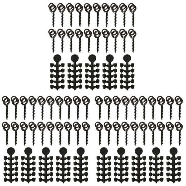 20 Tornillos Pesca Kit Tope Gancho 50 Unidades para Señuelo (juego Uno)