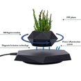 thumbnail image 7 of Floating Plant Pot,Magnetic Levitating Plant Pot for Air Plants,Rotating Air Bonsai Planter Flower Pot for Office Home Levitating Desk Levitating Decor(Black), 7 of 7