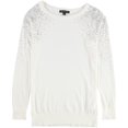 thumbnail image 1 of I.N.C Womens Embellished Pullover Sweater, Off-White, Medium, 1 of 2