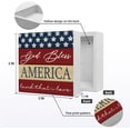 thumbnail image 5 of Zomyto 5x5 IN God Bless America Wooden Signs,4th of July Decorations Wooden Box Sign, 5 of 5