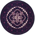 thumbnail image 2 of SAFAVIEH Bellagio Coty Oriental Wool Area Rug, Purple/Ivory, 5' x 5' Round, 2 of 8