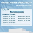 thumbnail image 2 of wqlpp-T802 Encre Remanufacturée 802 TG Cartouche Haute Capacité Lot de 4 Remplacement pour Encre 802TG pour Workforce Pro WF-4720 4730 4740 4734 EC-4020 4030 4040 Imprimante (1Noir 1Cyan 1Magenta 1Jaune), 2 of 4