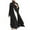 Black, variant on Utoimkio Women's Long Sleeve Plus Size Cardigan Midi Dress Casual Loose Crewneck A-Line Long Dresses for Women