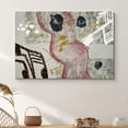 thumbnail image 1 of PixonSign Canvas Print Wall Art Industrial Music Note Print Abstract Shapes Digital Art Modern Art Alternative Dramatic Multicolor Dark for Living Room, Bedroom, Office - 24"x36", 1 of 5