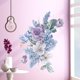 thumbnail image 5 of Pegatina de pared de flores TUNC 3D moradas 30 cm x 90 cm, 5 of 5