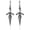 blue eye dagger earrings, variant on 925 Sterling Silver Cross Earrings  for Women Men Knives Medieval Sword Dangle Drop Earrings Dagger Hoop Earrings