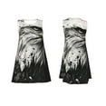 thumbnail image 6 of Defioc Ink Style Bald Eagle Pattern Women's Summer Dresses 2025 Beach Casual Sleeveless Tank Loose Sundress Beach Vacation Clothes with Pocket -X-Large, 6 of 7
