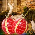 thumbnail image 3 of Bola inflable de Navidad de 60 cm, bola inflable de Navidad con brillo de PVC (estilo Q), 3 of 5