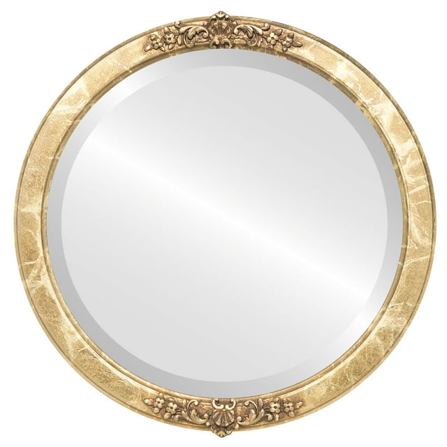 Miroir Encadré Athena - Or Champagne