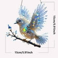 thumbnail image 4 of Graddi Spirit Bluebird, Hummingbird Suncatcher, Winged Cardinal Christmas Ornaments, Acrylic Colorful Birds Christmas Decoration for Windows & Doors (2), 4 of 7