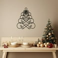 thumbnail image 2 of LaModaHome Geometric Christmas Tree Metal Wall Art for Living Rooms, Entryways, Festive Decor, Minimalist Large Wall Sculpture, Seasonal EleganceHome Decoration Gift -11.8"x14.2"/30x36cm, 2 of 5