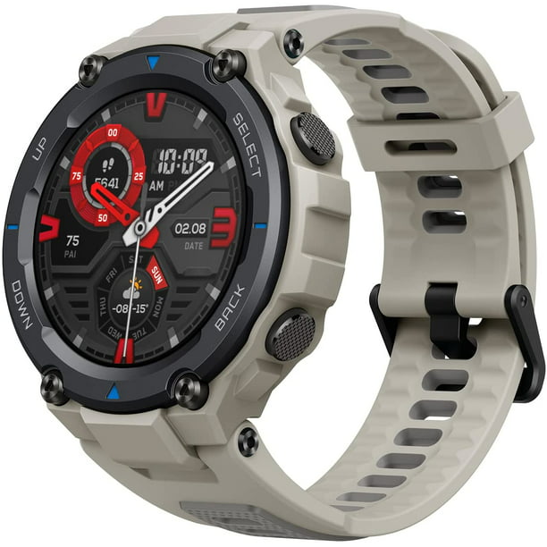 T-Rex Pro Smart Watch: Rugged Outdoor GPS Fitness Watch - Grey - Walmart.com