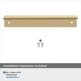thumbnail image 4 of Amerock Edge Pulls 5-1/16 inch (128mm) Center-to-Center Champagne Bronze Cabinet Edge Pull, 25 Pack, 4 of 5