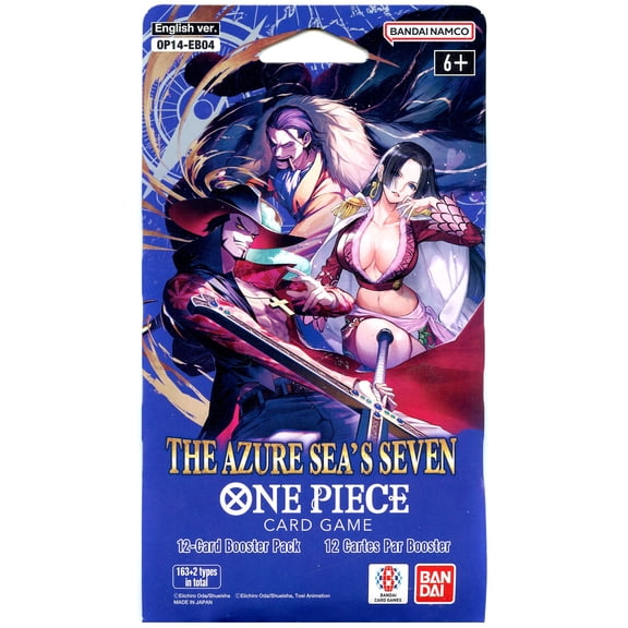 One Piece Trading Card Game The Azure Sea's Seven Sleeved Booster Pack [ENGLISH, 12 Cards]